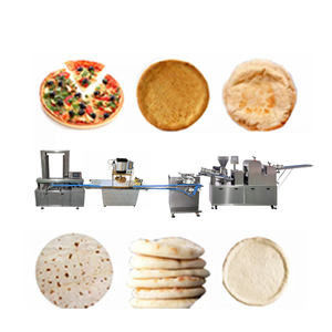 kupować W pełni automatyczna linia do produkcji pizzy Duńska maszyna do laminowania ciasta produkcja online