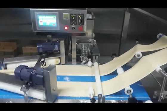 kupować ZKS380 Mniejsza linia produkcyjna do puffu z dwoma automatycznymi tunelami do zamrażania produkcja online