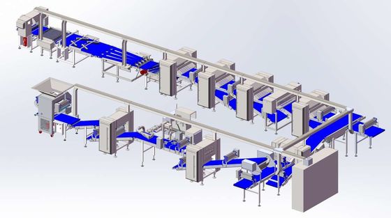 kupować ZKS850 Linia do laminowania wyrobów cukierniczych / wydajność 1200kg / godz. Z różnorodnymi akcesoriami do makijażu i automatem do garowania online manufacture